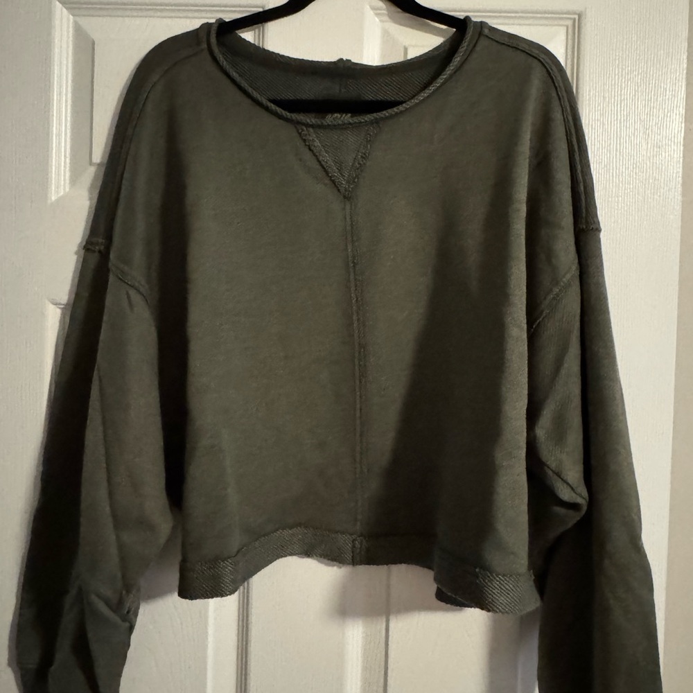 Aerie Olive Sweatshirt for Women